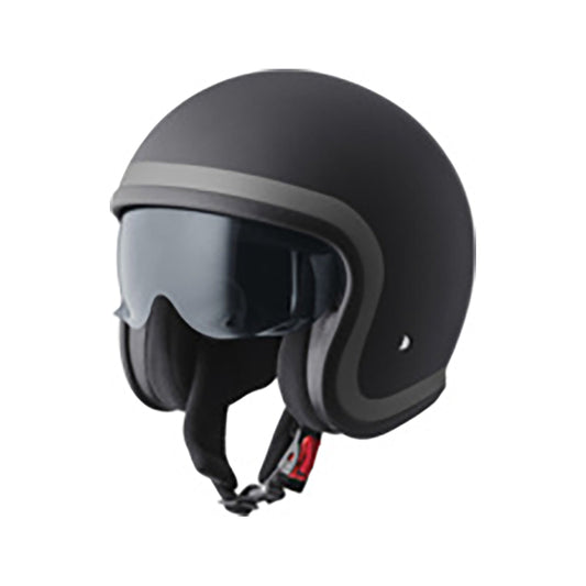 Jethelm Ride matt schwarz-grau