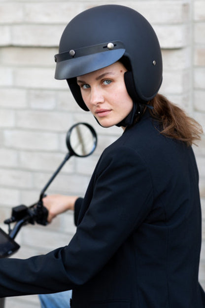 MTR Jet Helm Schwarz